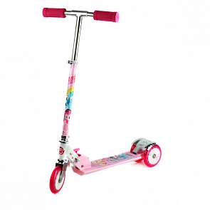 Складной трехколесный самокат My Little Pony, рама - 50% алюминия, нагрузка до 50 кг (Next,  ST-ALU-2RW-MY LITTLE PONYsim)